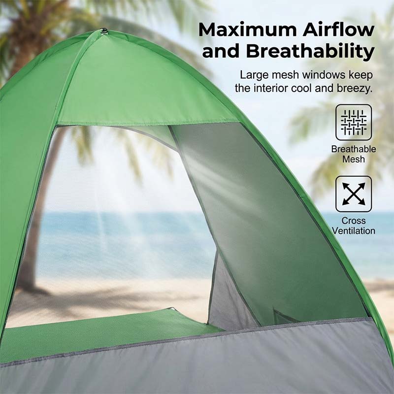 SunSail Breeze Pop-Up Strandzelt 98% UV-Schutz | Karnz