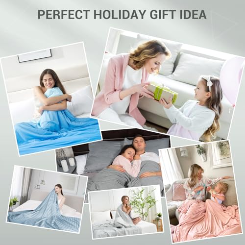 Kühlende Bettdecke absorbiert Körperwärme, um kühl zu bleiben, doppelseitige Kühldecke für heiße Schläfer Cool Fabric Q-Max>0.5, leichte Sommer-Bettdecke kalte Decke, gradient dunkelblau | Karnz
