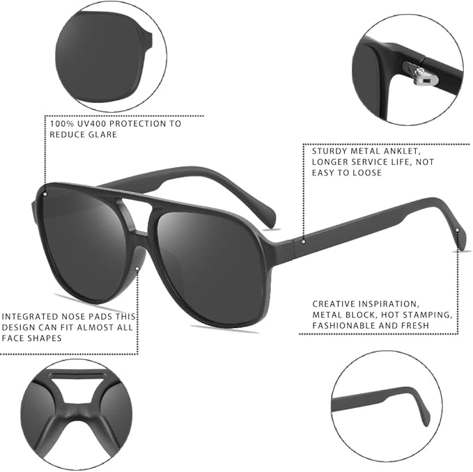 Retro Aviator Sonnenbrille - Indy | Karnz