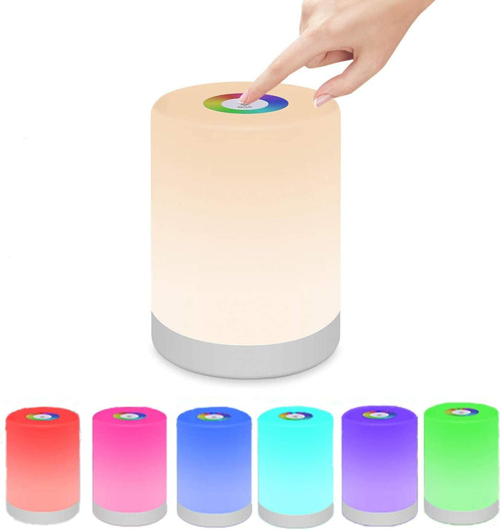 Dimmbare Tragbare LED-Lampe – Farbwechsel Tischlampe mit Touch Steuerung für Gemütliche Beleuchtung | Karnz