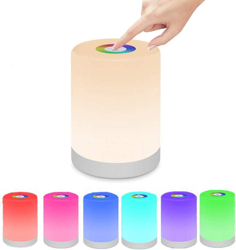 Dimmbare Tragbare LED-Lampe – Farbwechsel Tischlampe mit Touch Steuerung für Gemütliche Beleuchtung | Karnz