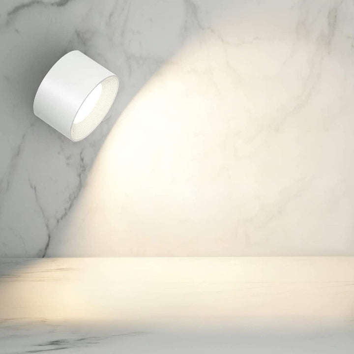 Karnz | Spotlight Kabellose Wandlampe - 360° Rotation, Dimmbar, Wiederaufladbare Wandlicht