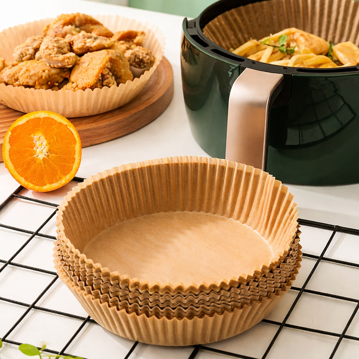 Antihaft-Papier-Backform für Heißluftfritteuse