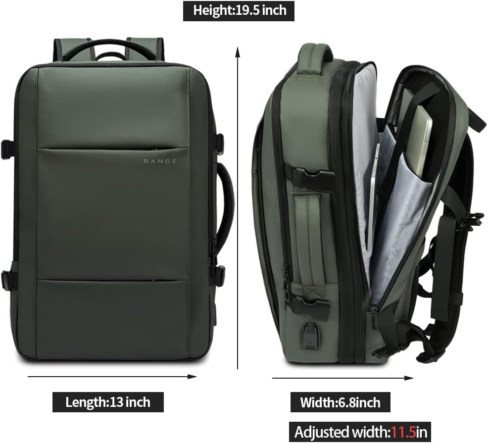 Erweiterbarer 26–45L wasserdichter Reisen-Rucksack mit Laptop-Fach & Duffle-Trage | Karnz
