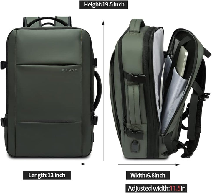 Erweiterbarer 26–45L wasserdichter Reisen-Rucksack mit Laptop-Fach & Duffle-Trage | Karnz