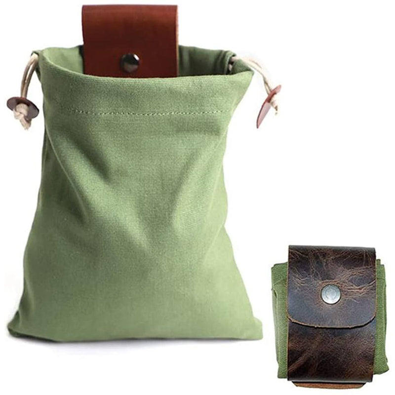 Dimoohome™ Leder- und Segeltuch-Buschcraft-Tasche | Karnz