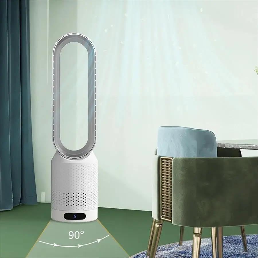 Tragbarer bladeless Ventilator mit Luftreinigung und Fernbedienung | Karnz