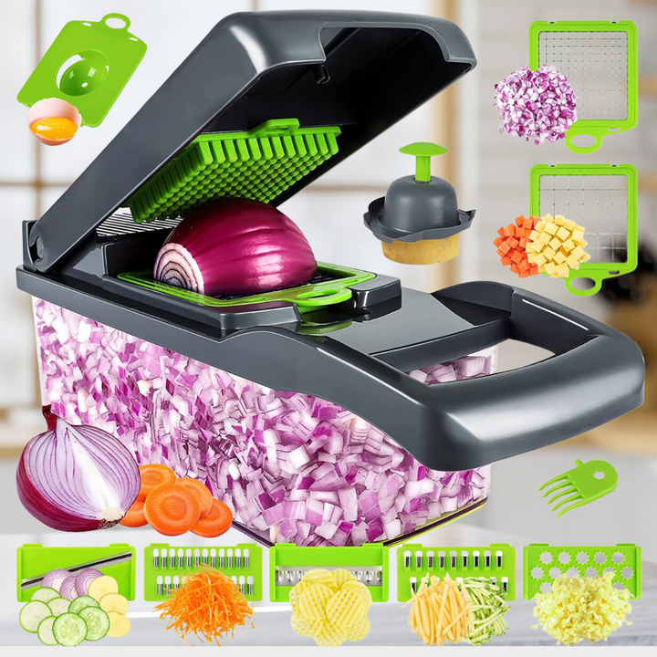 13-in-1-Gemüseschneider | Schneller beim Kochen | Karnz