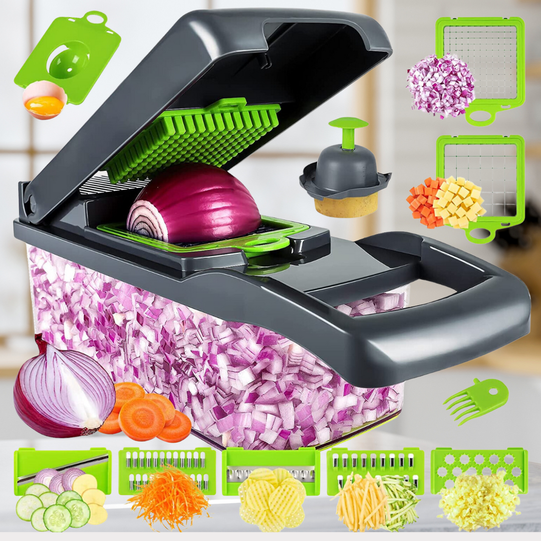 13-in-1 Gemüseschneider | Schneller beim Kochen