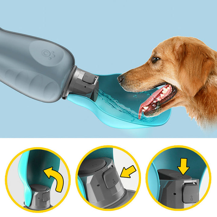 Tragbare 800 ml Hundewasserflasche. | Karnz