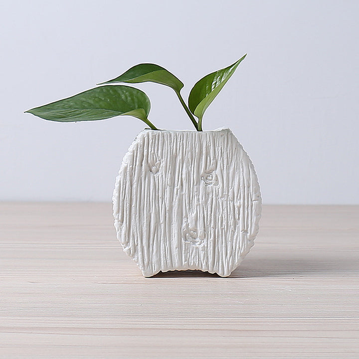 Schichtweise minimalistische Keramikblumentopf