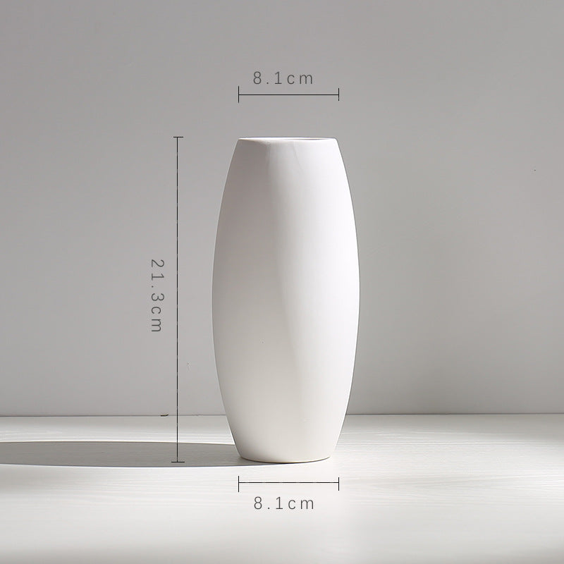 Elegante Slim Keramik Blumenvase
