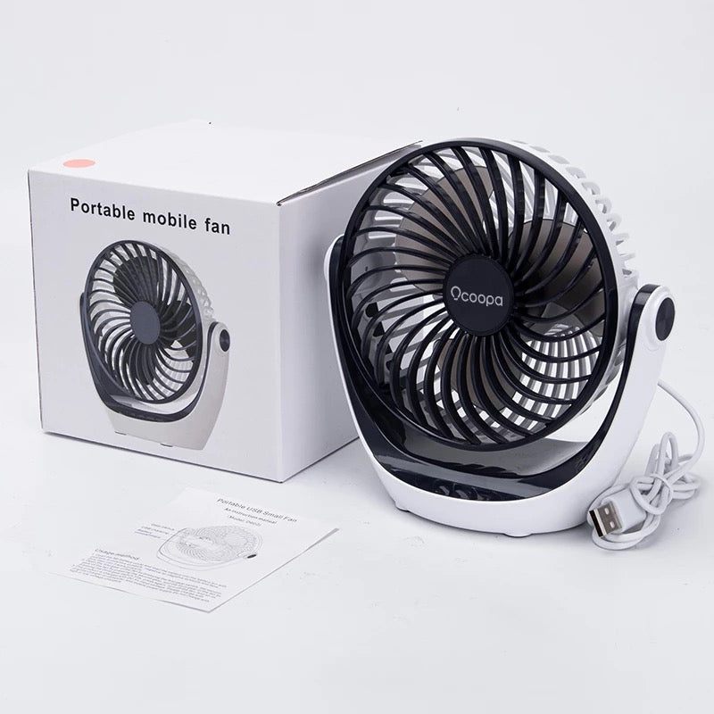 Tragbarer mobiler USB-Schreibtischventilator | Karnz