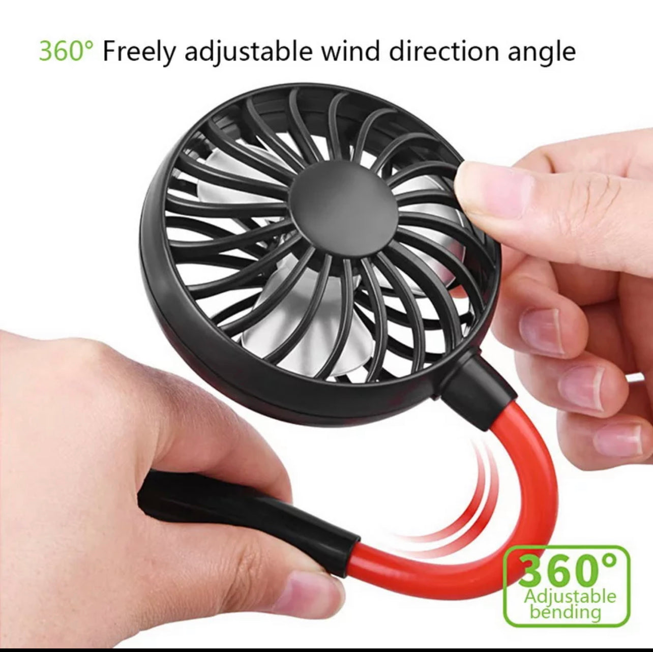 USB Tragbarer Ventilator Kalter Ventilator Hände Freier Halsventilator Hängend Wiederaufladbarer Mini Sport Ventilator | Karnz