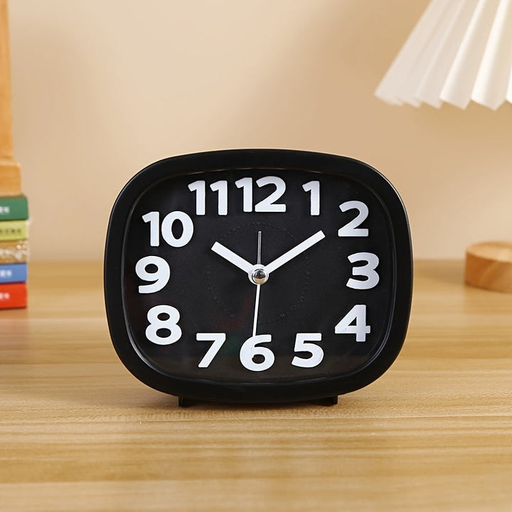 Stilvolle kompakte quadratische Uhr mit 3D-Design für moderne Dekoration | Karnz