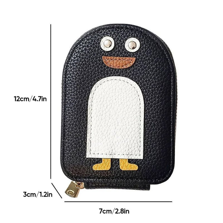 Karnz | Süße Pinguine PU Kreditkarten-Münzgeldbörse