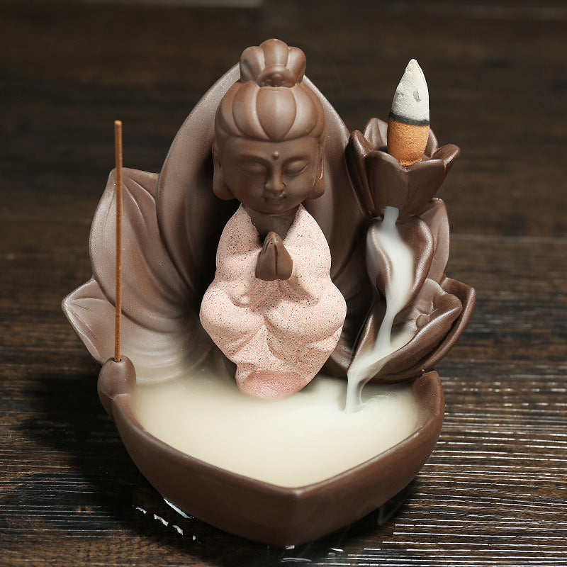 Künstlerische Buddha Figurine Räuchergefäß