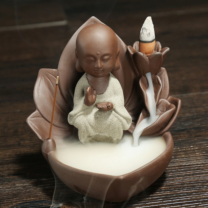 Künstlerische Buddha Figurine Räuchergefäß