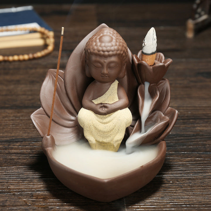 Künstlerische Buddha Figurine Räuchergefäß