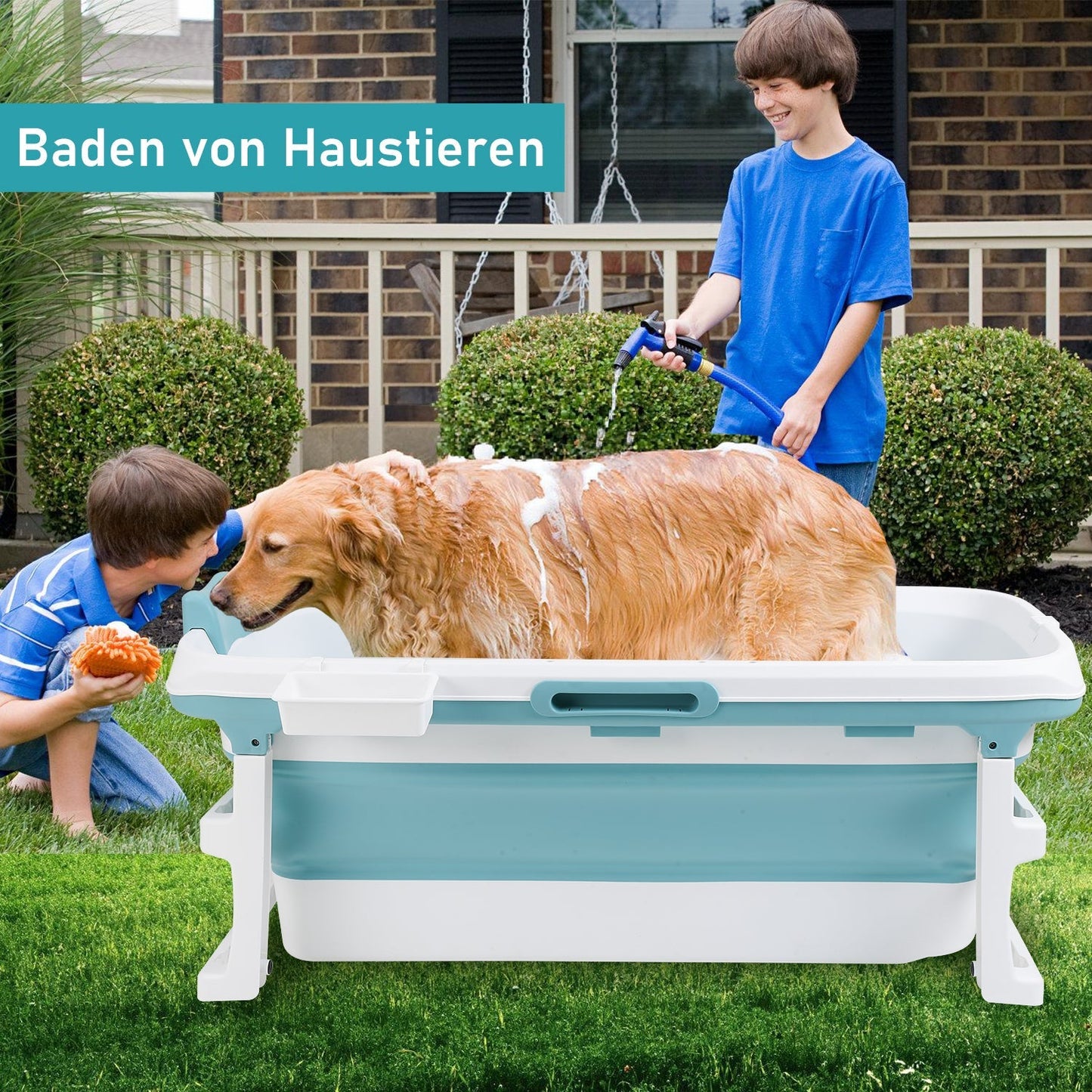 Faltbare Badewanne mit Abdeckung | Karnz