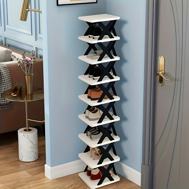 Schmales Schuhregal Turm | Karnz