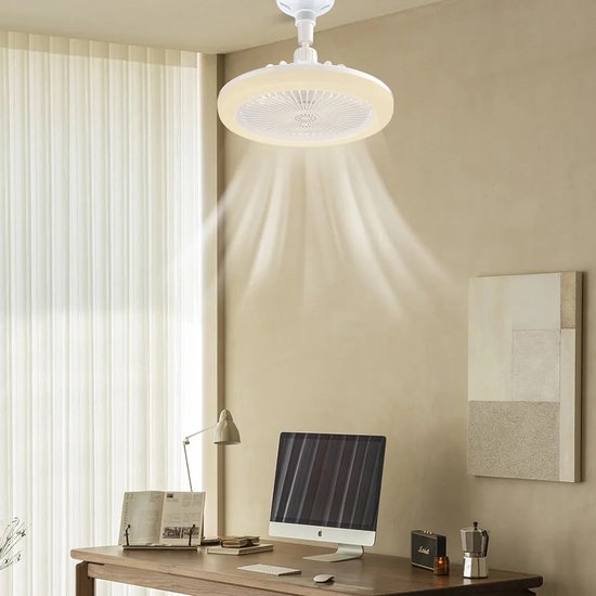 Stylischer Deckenventilator - Schraubt in jede Lampenfassung | Karnz