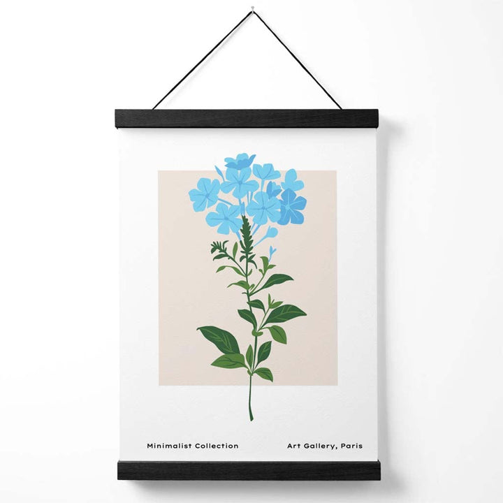 Schlichtes Poster „Blaues Vergissmeinnicht“ mit Aufhänger