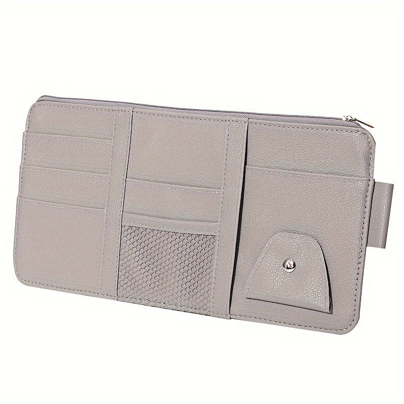 Sonnenblenden-Organizer Auto aus PU-Leder | Karnz