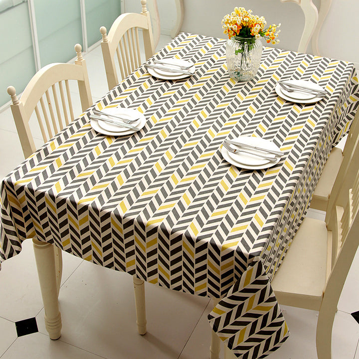 Stylische Tischdecke