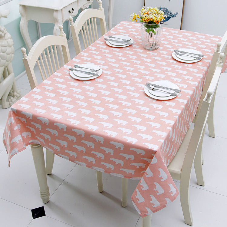 Fun Polar Bear Print Tischdecke