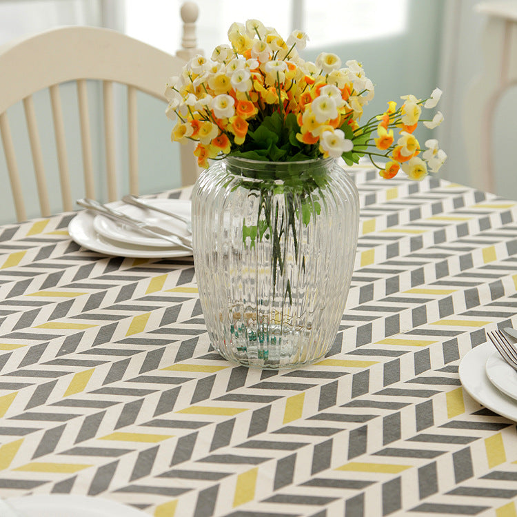 Stylische Tischdecke