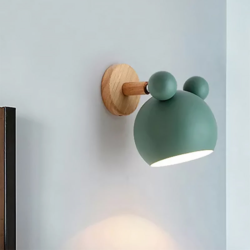 Karnz | Moderne Stil Cartoon Tier Wandleuchte Metall 1 Licht Wandlampe für Kinderzimmer