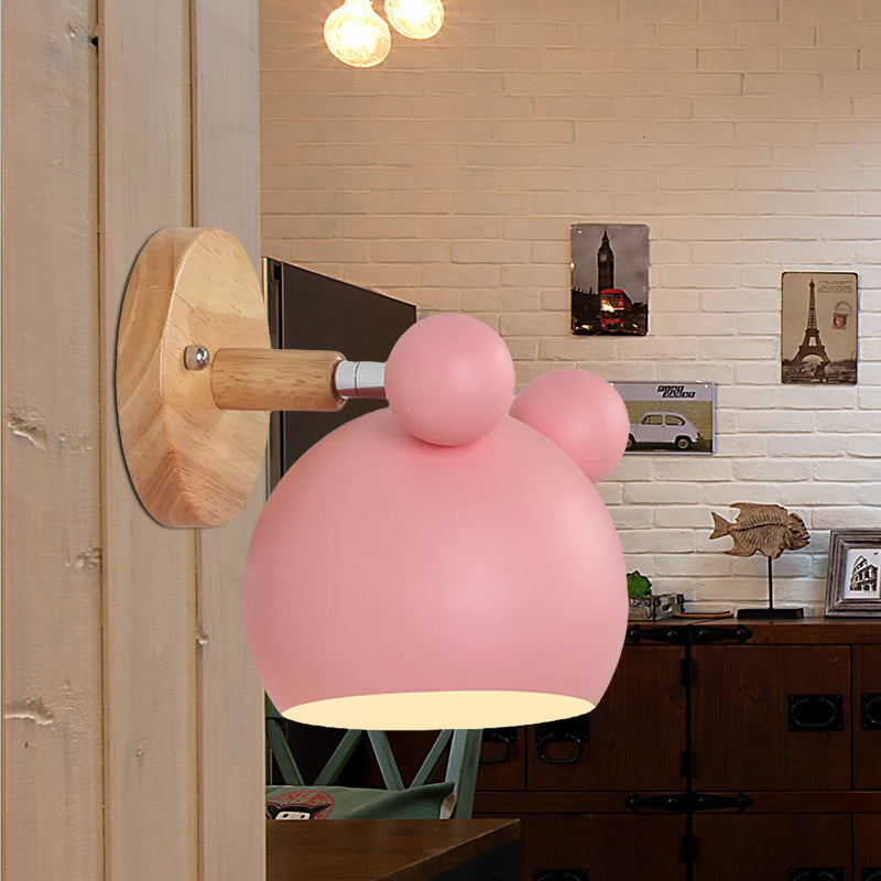 Karnz | Moderne Stil Cartoon Tier Wandleuchte Metall 1 Licht Wandlampe für Kinderzimmer