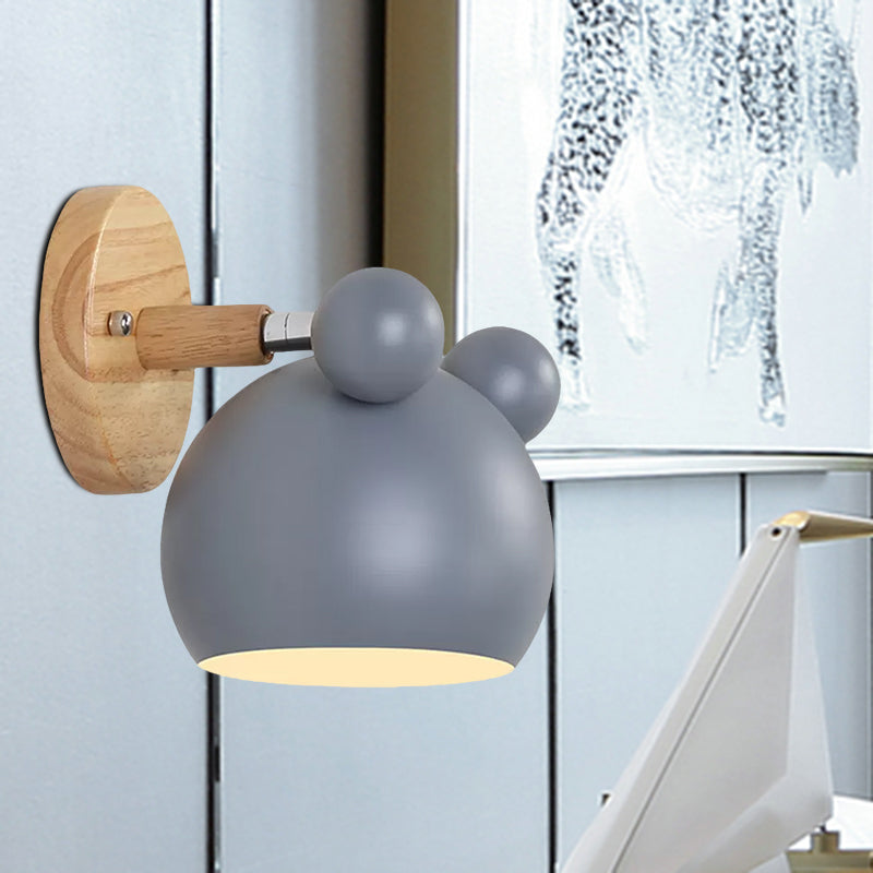 Karnz | Moderne Stil Cartoon Tier Wandleuchte Metall 1 Licht Wandlampe für Kinderzimmer