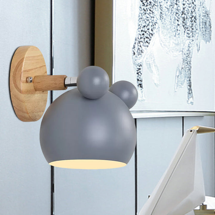 Karnz | Moderne Stil Cartoon Tier Wandleuchte Metall 1 Licht Wandlampe für Kinderzimmer