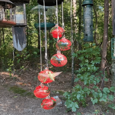 Neue bezaubernde Windspiele, Kolibri-Futterhäuschen, Gartendekoration