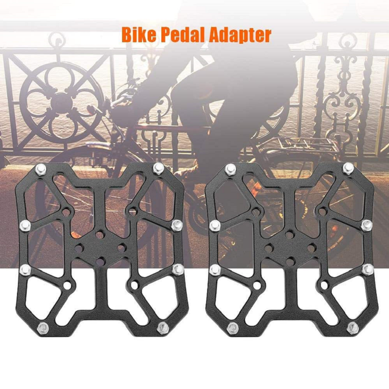 Pedaladapter aus Aluminiumlegierung ohne Klemmen (ein Paar)