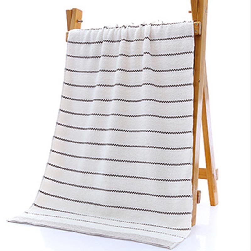 Gestreiftes Badetuch Badetuch Set 100% Baumwolle | Karnz
