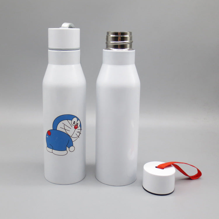 Damen sportliche Edelstahl Trinkflasche Karnz
