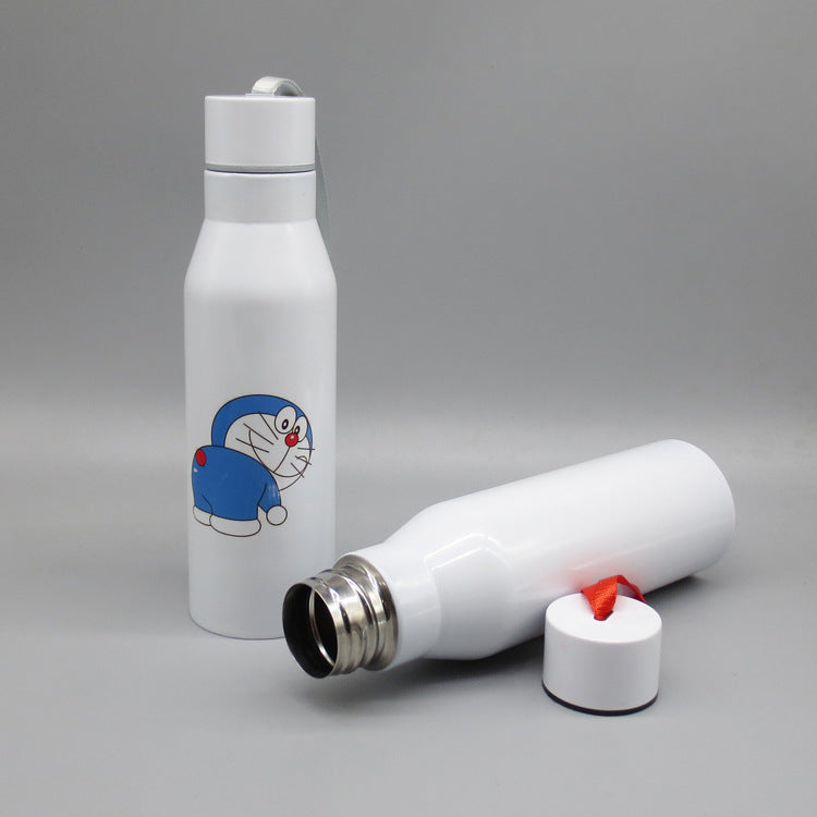 Damen sportliche Edelstahl Trinkflasche Karnz