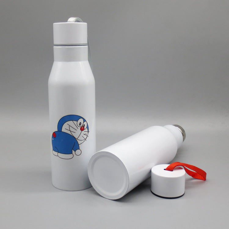 Damen sportliche Edelstahl Trinkflasche Karnz