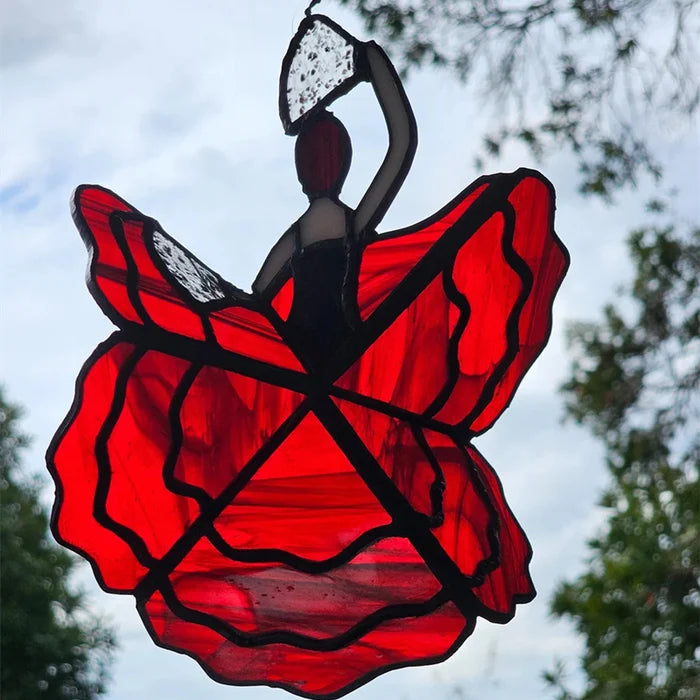 GraceSpin - Elegante Glaskunst Spinner Schale