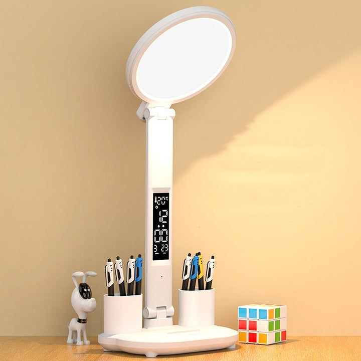 LED-Tischlampe mit Uhr und USB. | Karnz