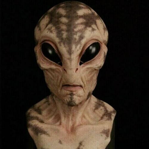 Realistische Alien-Maske – Latex- und Silikon-Halloween-Maske für Cosplay und Partys | Karnz