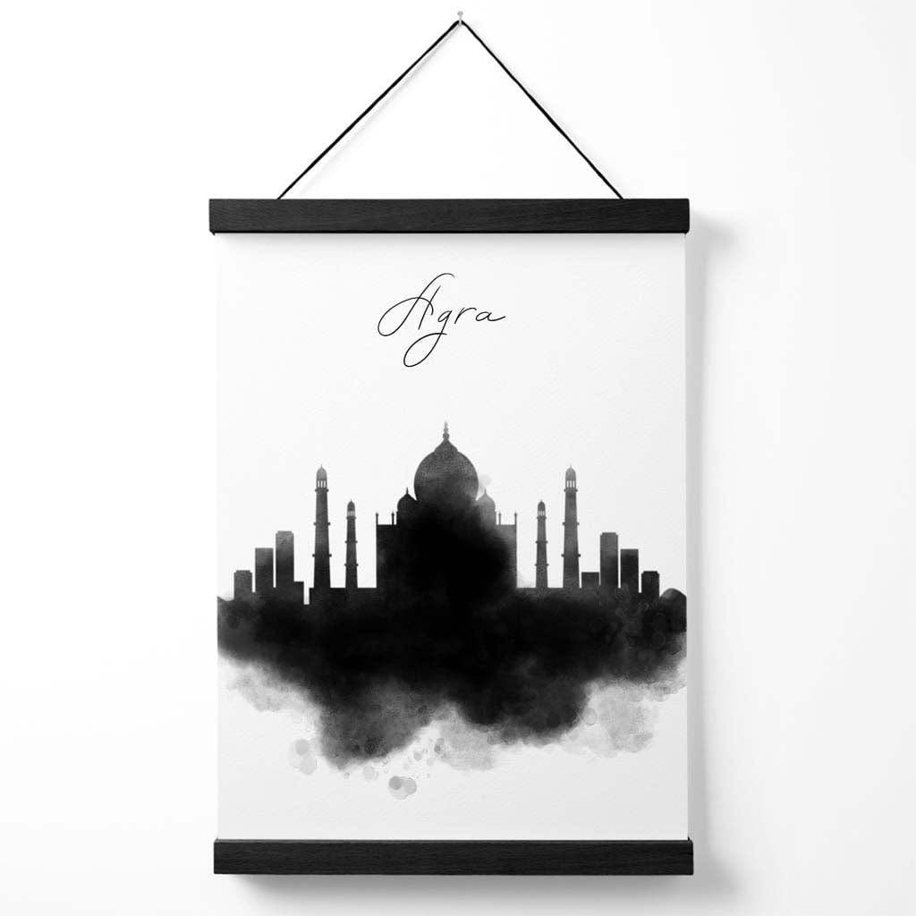 Agra-Aquarell-Stadtbildposter mit Aufhänger