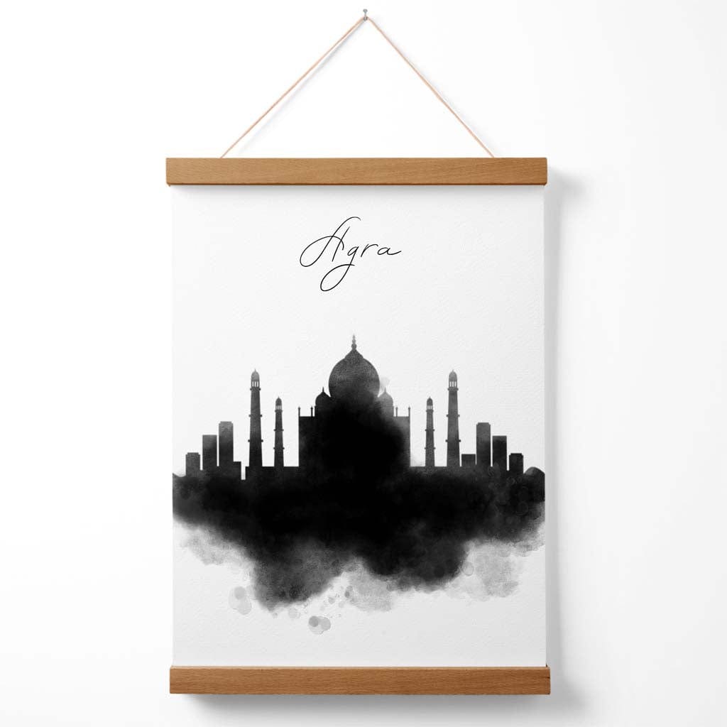 Agra-Aquarell-Stadtbildposter mit Aufhänger