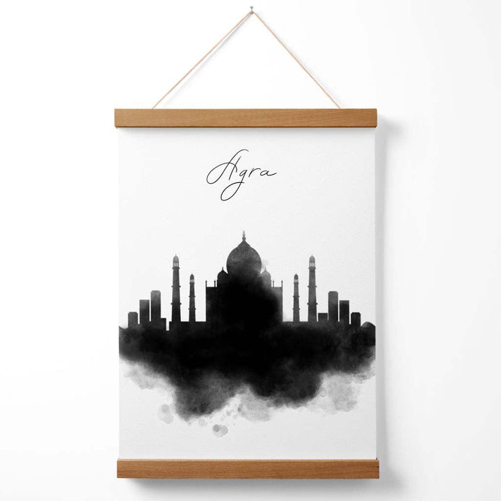 Agra-Aquarell-Stadtbildposter mit Aufhänger
