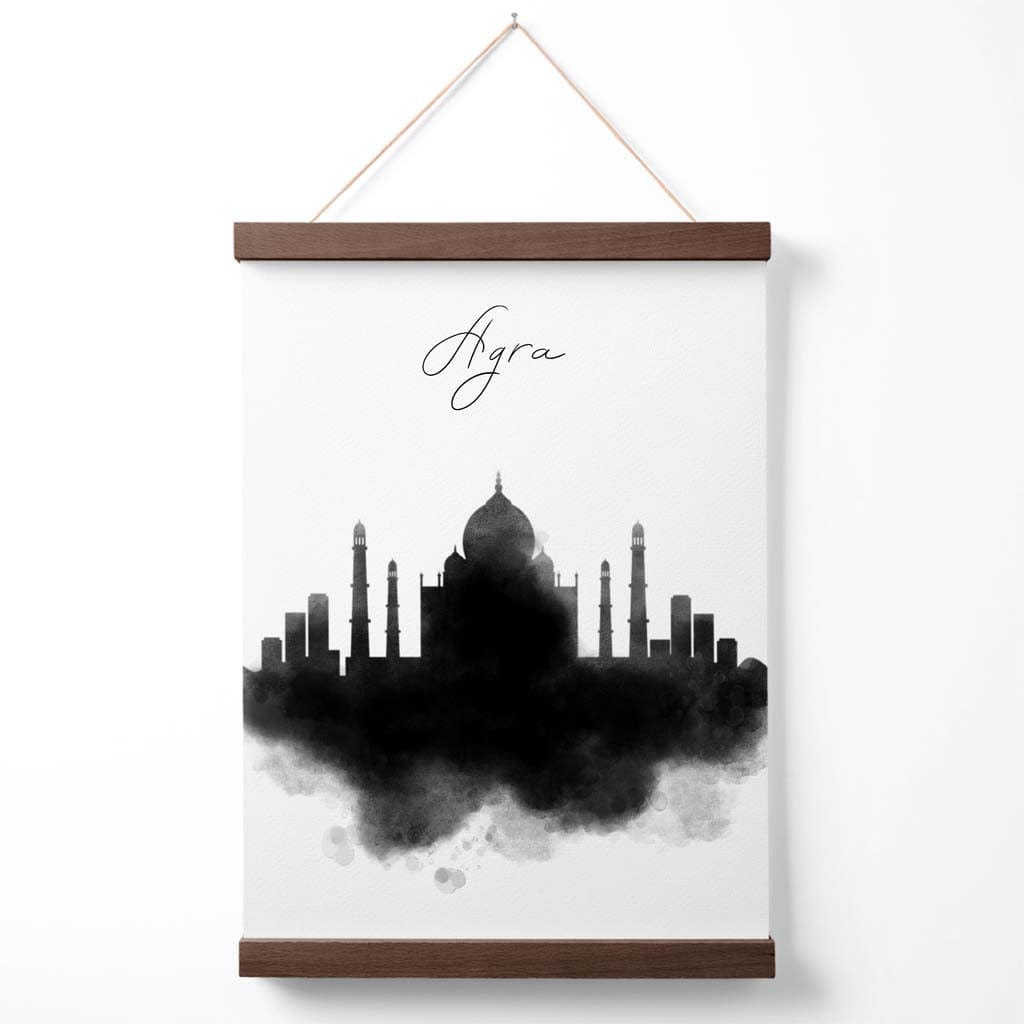 Agra-Aquarell-Stadtbildposter mit Aufhänger