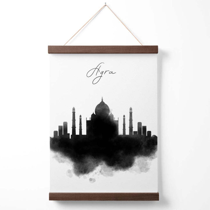 Agra-Aquarell-Stadtbildposter mit Aufhänger