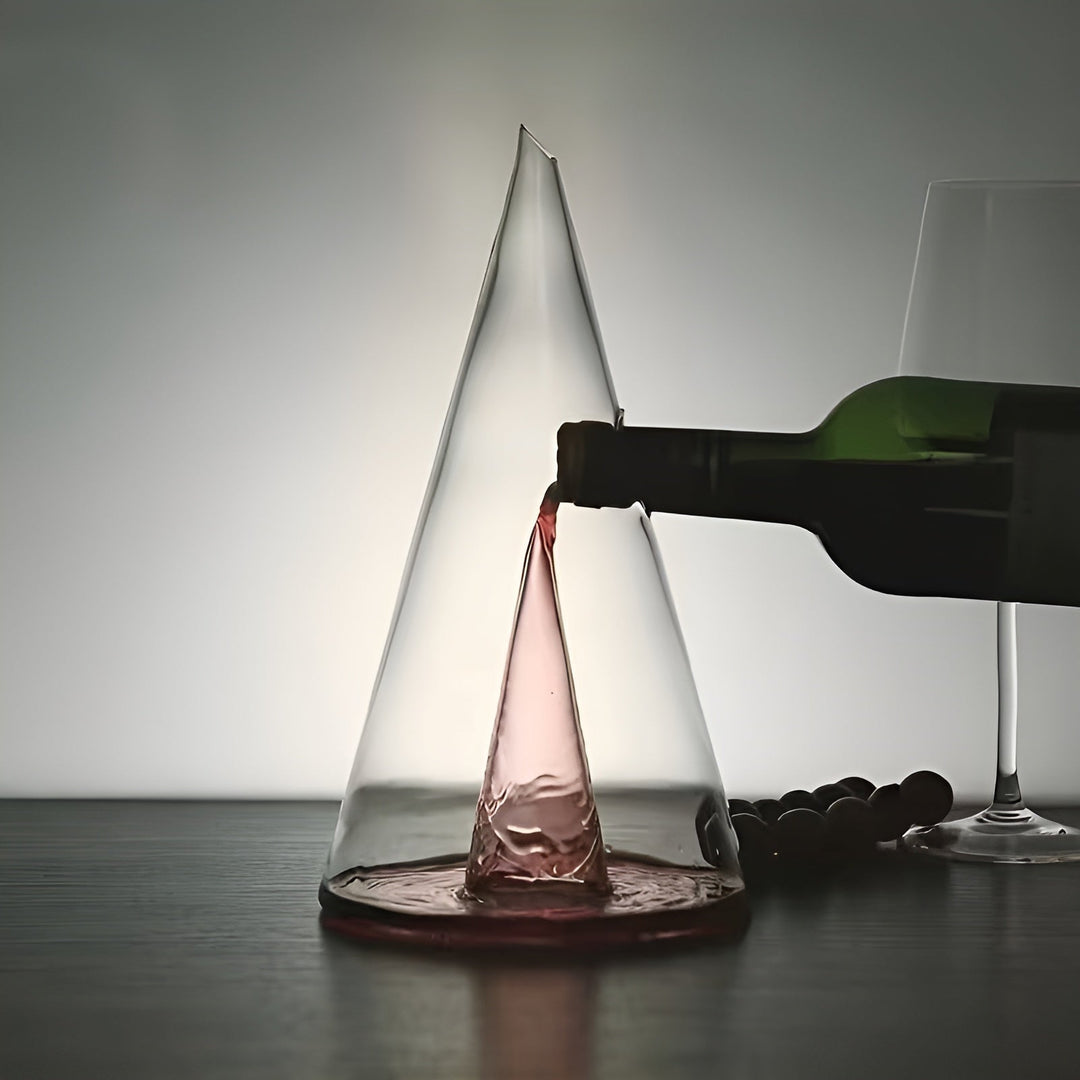 Glas Wein Dekanter – Stilvoll und Elegant | Perfekt zum Belüften von Rotwein bei Abendessen und Partys | Karnz